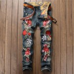 floral print jeans